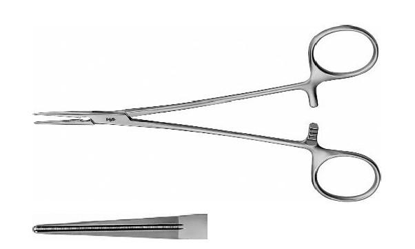 ДЕ’БЕКІ АТРАВМАТ. МОСКІТ ЗАТИСКАЧ ПРЯМ. 165MM